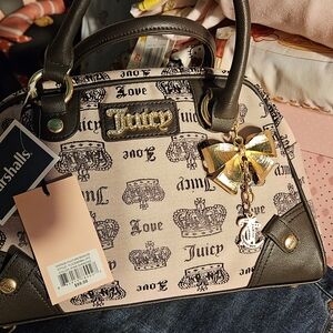 Juicy Couture Tan and Brown Satchel with Signature Style